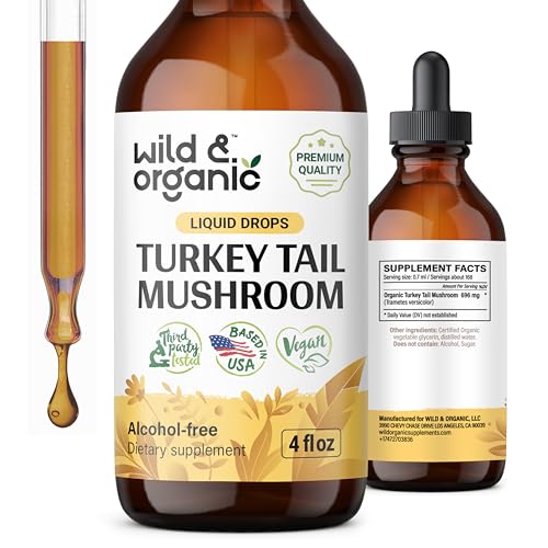 Mushroom Supplement | Turkey Tail Extract, Immune Support, 4 oz