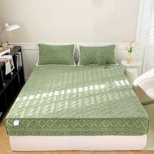 Mattress Cover | Milk Velvet, Twin Size, All Season, 78.7 x 86.6 in