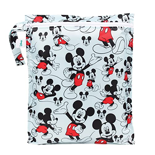 Wet Bag | Waterproof, Reusable, Zipper Closure, Mickey Mouse Design