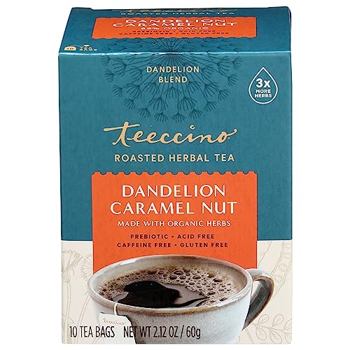 Herbal Tea | Dandelion Caramel Nut, Caffeine Free, 10 Tea Bags