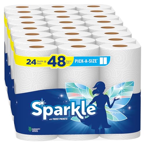 Paper Towels | 24 Double Rolls, Full and Half Sheets, Everyday Value