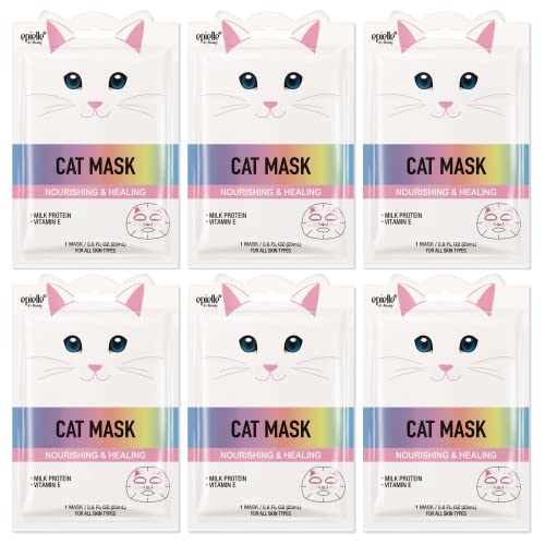 Character Masks | Cat Design, 6 Pack