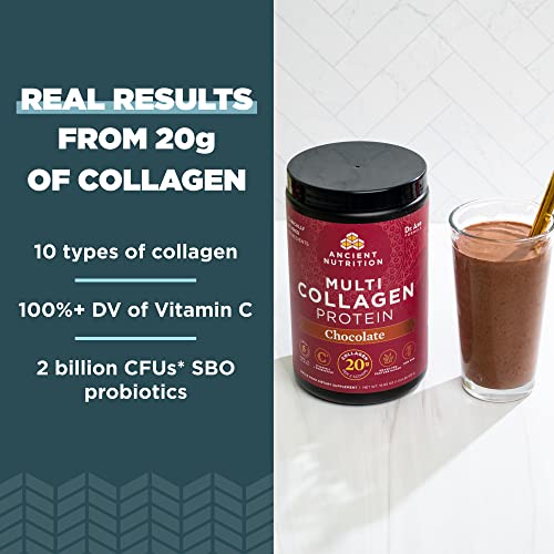 Protein Powder | Multi Collagen, Bone Broth, Chocolate Flavor, 40 Servings