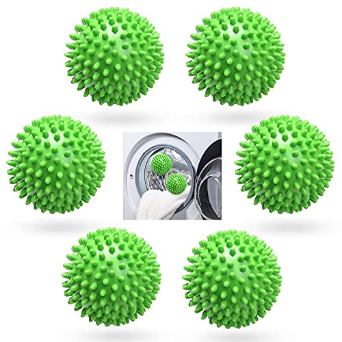 Dryer Balls | Reusable, 6 Pack, Fragrance-Free, Fluffy Laundry