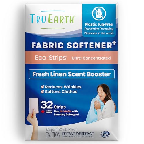 Fabric Softener Strips | Fresh Linen Scent, 32 Count, Up to 64 Loads