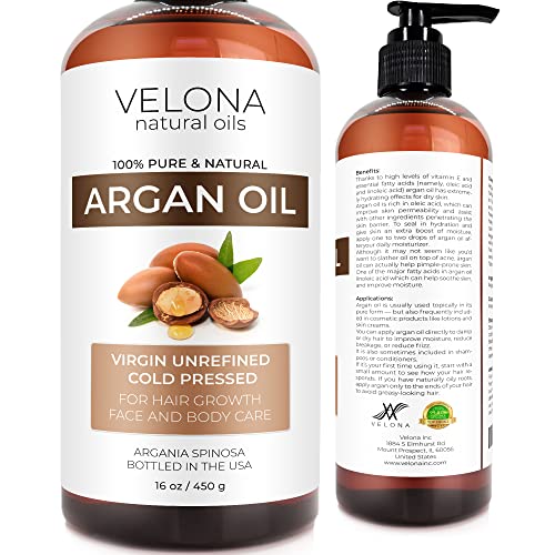 Hair Oil | 16 oz, Unrefined, Cold Pressed, Stimulates Hair Growth, Skin & Body Care