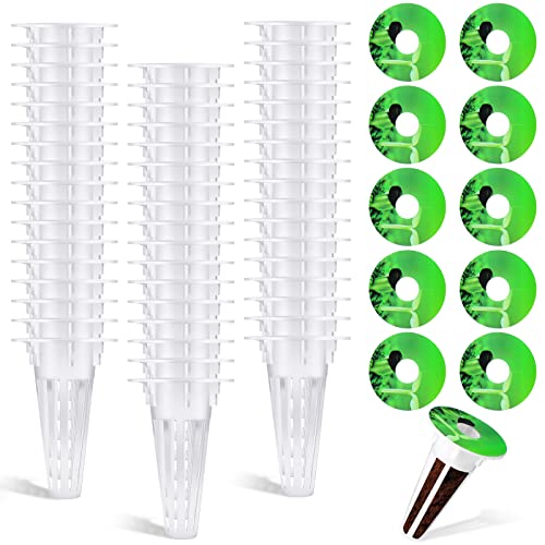 Hydroponic Growing Kit | 100 Pcs, Includes Plant Baskets & Seed Pot Labels, 0.5 Inch