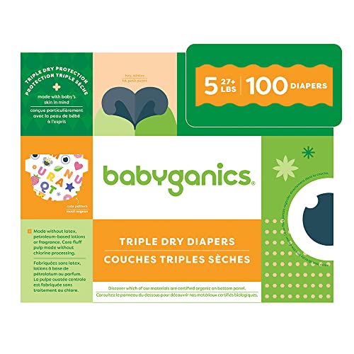 Diapers | Size 5, 100 Count, Absorbent, Breathable, Triple Dry Protection