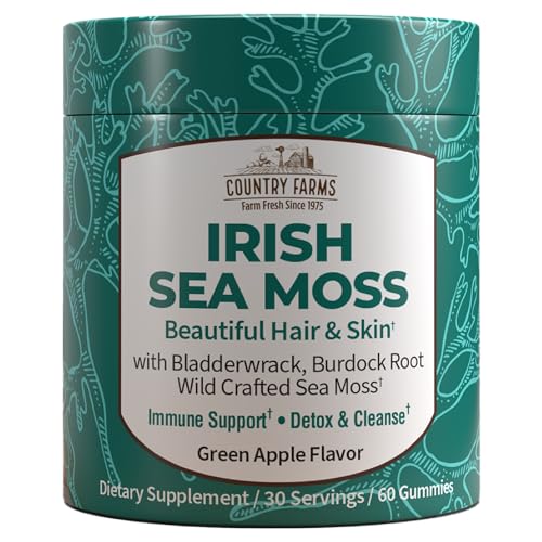 Sea Moss Gummies | 2000mg, Vegan, Gluten Free, Green Apple Flavor