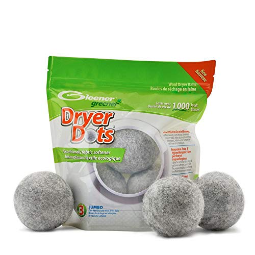 Wool Dryer Balls | Extra Large, Natural Fabric Softener, 3-Pack