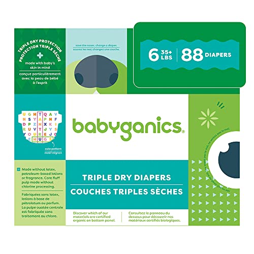 Diapers | Size 6, 88 Count, Absorbent, Breathable, Triple Dry Protection