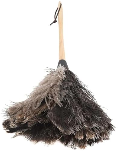 Duster | Premium Handmade Ostrich Feather, Washable, Electrostatic Wooden Handle