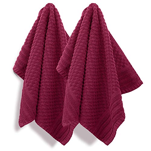 Kitchen Towels | 100% Cotton, 2-Pack, Soft & Absorbent, 15" x 25"