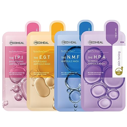 Face Mask Sheet | Hydrating Combo Pack of 8, Korean Skincare