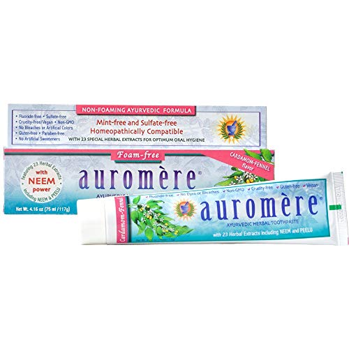 Toothpaste | Cardamom Fennel Flavor, 4.16 oz, Vegan, SLS Free, Fluoride Free