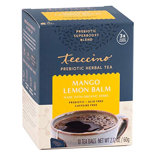 Herbal Tea | Mango Lemon Balm, Caffeine-Free, 10 Tea Bags