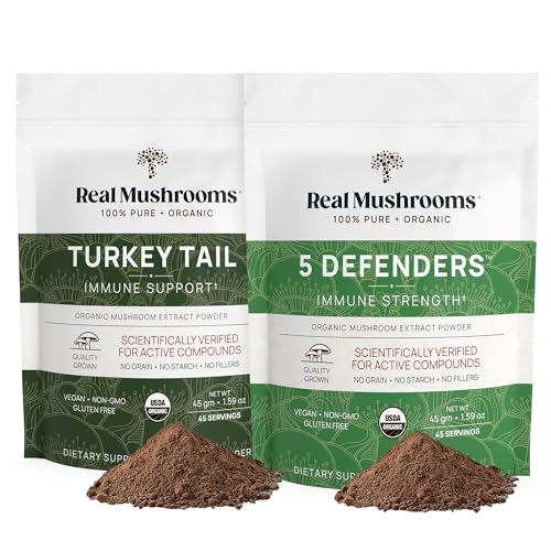 Mushroom Extract Powder Bundle | 90g Total, Immune Support, Vegan, Non-GMO