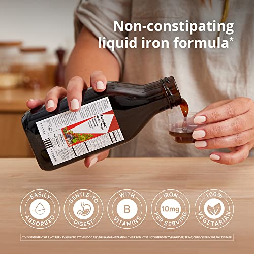 Iron Supplement | Energy Support, Liquid Formula, Vitamin C & B Complex