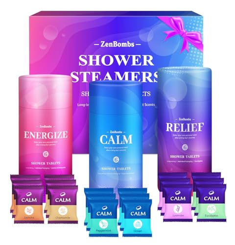 Shower Steamers | 18 Pack, Organic & Natural Fragrance, Relaxation Gift