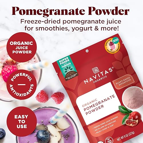 Pomegranate Powder | 8oz Bag, Organic, Non-GMO, Gluten-Free