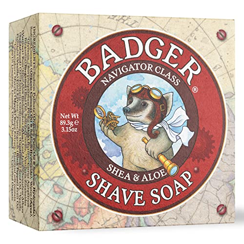 Shaving Soap | Aloe Vera & Coconut Oil, 3.15 oz Bar