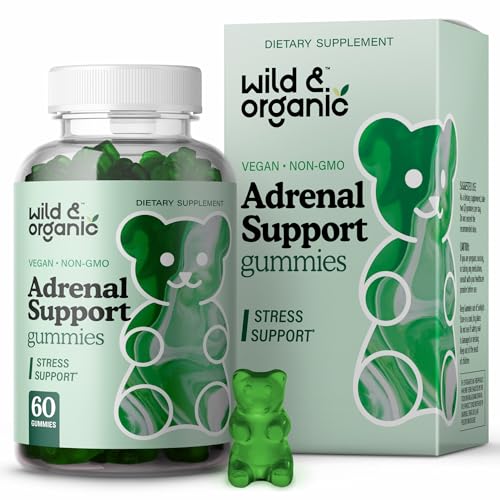 Adrenal Support Gummies | Ashwagandha & Rhodiola, 60 Pectin-Based Chews