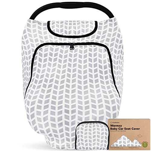 Baby Car Seat Cover | Universal Stretch Fit, Nursing Cover