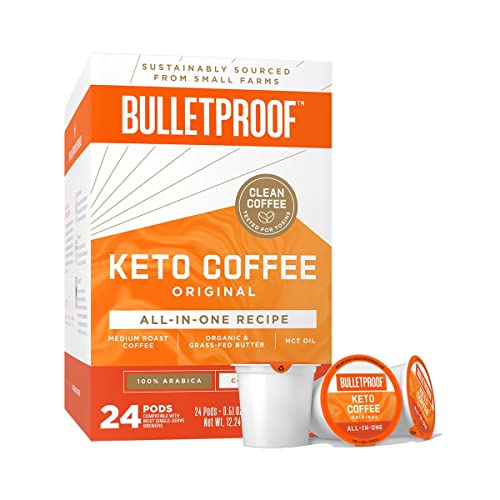 Keto Coffee Pods | 100% Arabica Medium Roast, 24 Count, MCT Oil, Organic Butter