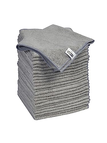 Microfiber Cloth Towels | 24 Pack, 14"x14", Non-Scratch, Reusable