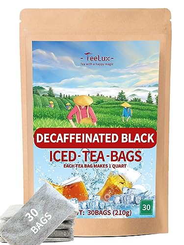 Decaf Black Tea Bags | Family Size, 30 Count, Smooth & Refreshing Taste