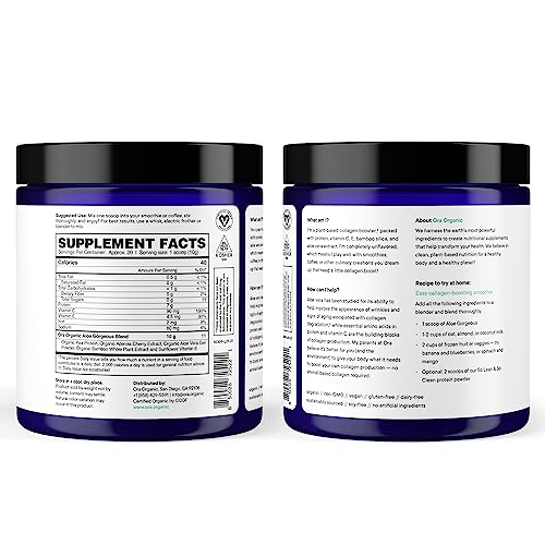 Protein Powder | Vegan Collagen Boost, 20 Servings, Vanilla Flavor