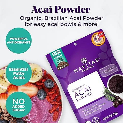 Acai Powder | 8 oz Bag, Organic, Non-GMO, Gluten-Free