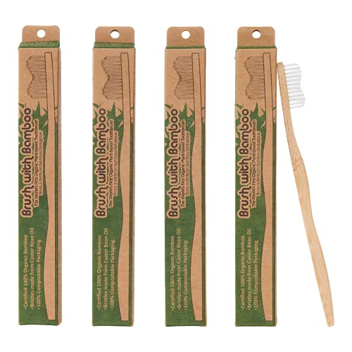 Toothbrush | Plant-Based Bristles, 4 Pack