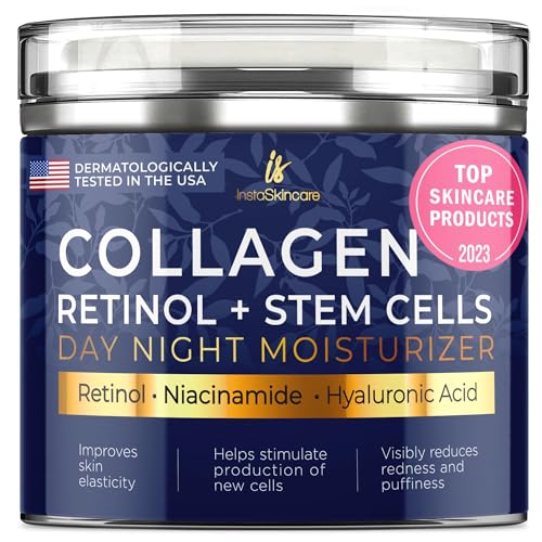 Collagen Face Moisturizer | Anti-Aging, 1.7 Oz, with Retinol and Hyaluronic Acid