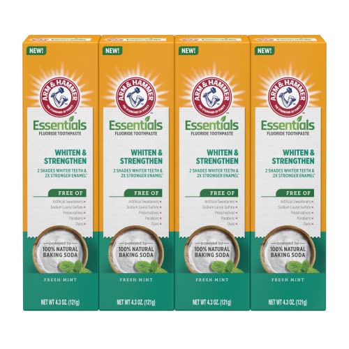 Toothpaste | 4 Pack, 4.3 oz Tubes, Fresh Mint, Fluoride