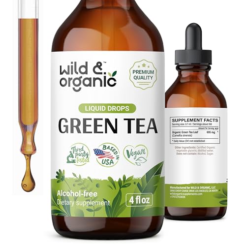 Green Tea Extract Drops | Vegan, Alcohol Free - 4 fl oz