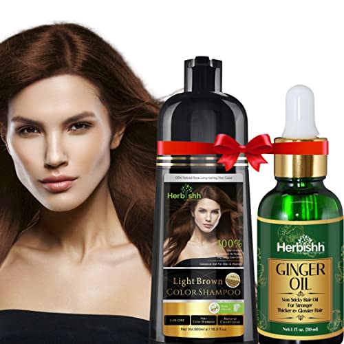 Hair Care Bundle | Color Shampoo 500ml, Ginger Oil 30ml, Strengthening Formula