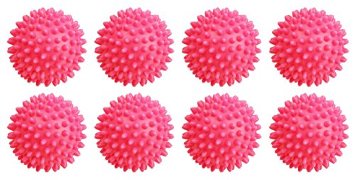 Dryer Balls | 8 Pack, Pink, Reusable, Eco-Friendly