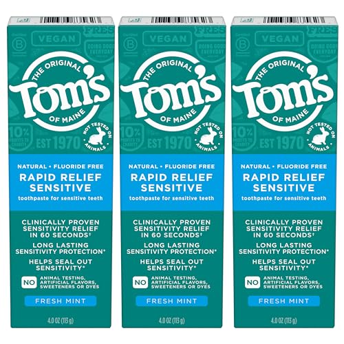 Toothpaste | Fluoride-Free, Fresh Mint, 4 oz. 3-Pack