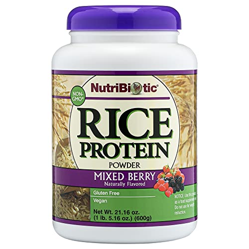 Rice Protein Powder | Mixed Berry Flavor, 1 lb 5 oz (600g), Low Carb, Vegan, Easy to Digest