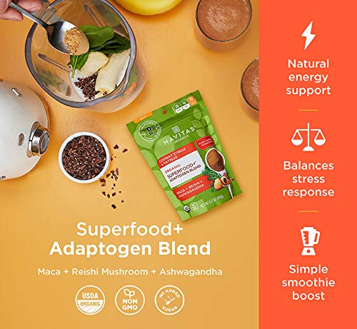 Superfood Blend | Adaptogen for Stress Support, 6.3oz, Organic, Non-GMO, Vegan