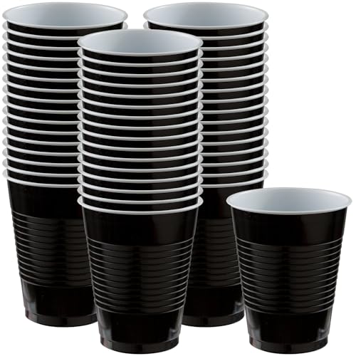 Plastic Cups | 18 oz, 50 Count, Stackable, Heavy-Duty, Eco-Friendly