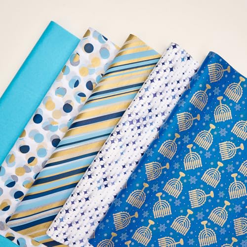 Tissue Paper | 100 Sheets, Mixed Patterns for Gift Wrapping