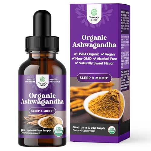 Ashwagandha Liquid Drops | Vegan, Non-GMO, Alcohol-Free, Mood Support