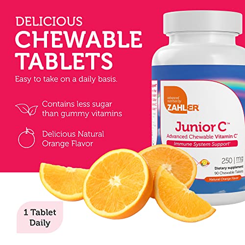 Chewable Vitamin C | Immune Support, Delicious Orange Flavor, 90 Count