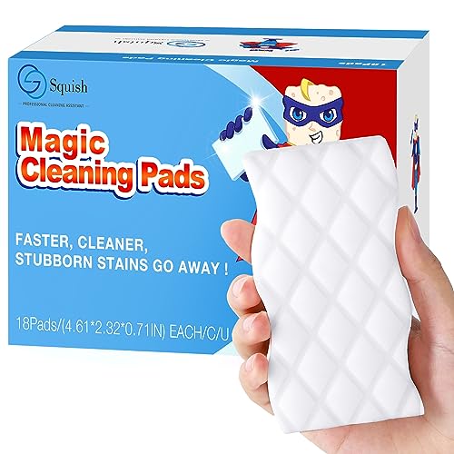 Cleaning Sponge Pads | 18 Pack, Melamine Foam, Universal Cleaner