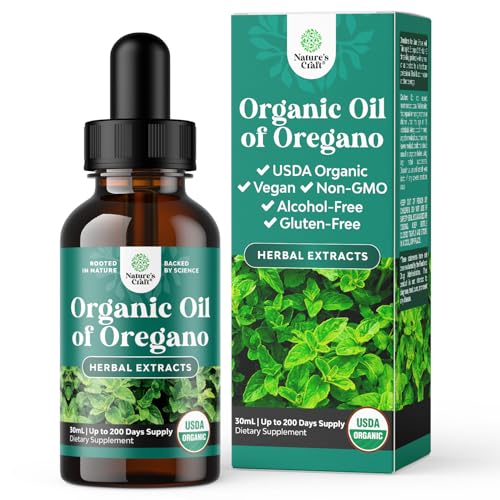 Oregano Oil Drops | USDA Organic, Super Concentrated, 1 Pack