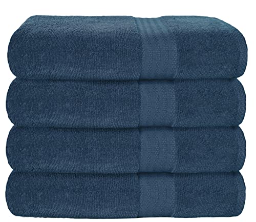 Bath Towel Set | 4 Pack, 100% Cotton, Ultra Soft Highly Absorbent