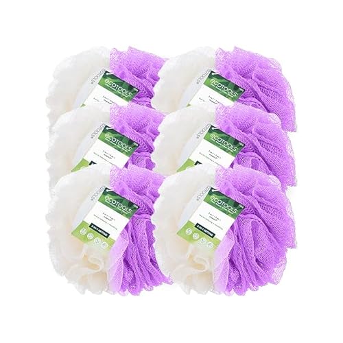 Bath Loofah | Exfoliating & Gentle Cleansing, Eco-Friendly, 6 Count