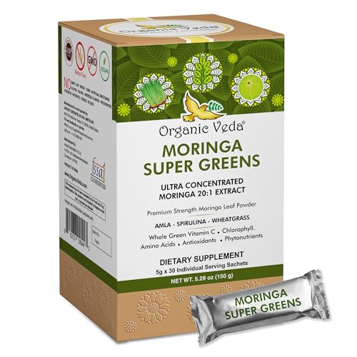 Moringa Powder | 20X Concentrated, 30 Sachets of 5g Each